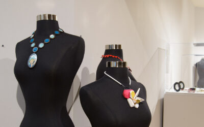 Color Me This: Contemporary Art Jewelry in the Mezzanine Gallery.