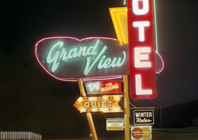 Steve Fitch: Grand View Motel, Highway 87, Raton, NM, 1980