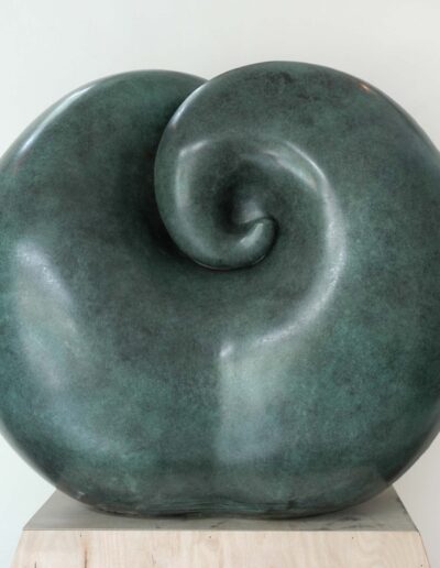 Gretchen Lotz; Anniversary Spiral; Bronze.