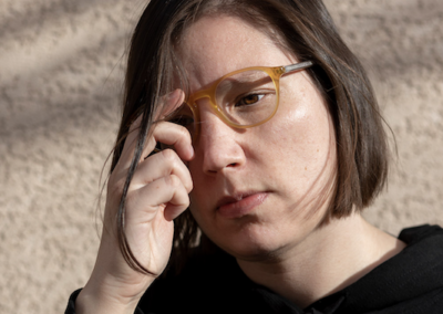 Jenny Irene Miller, Self-portrait (glasses)