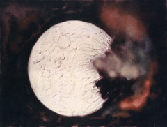 Moon Walk by Doris Dillon. Mixed media painting. Image courtesy of the artist.