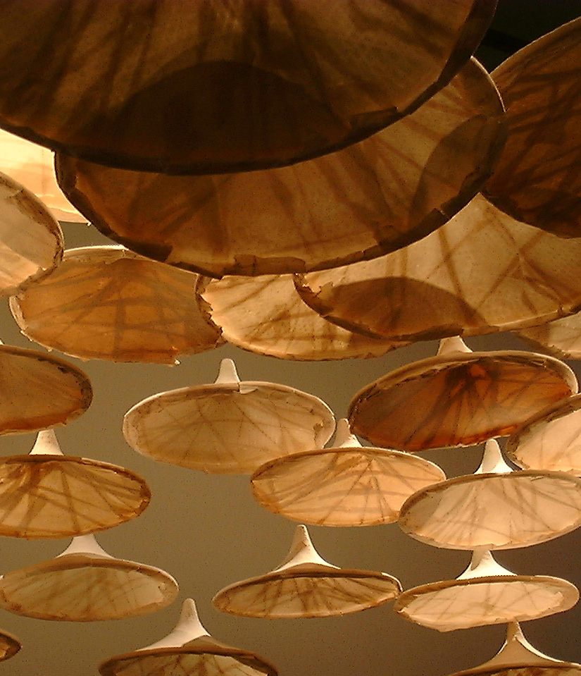 Wennie Huang Between Heaven and Earth Detail of Installation from Below