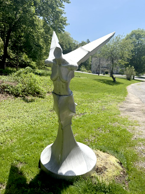 sculpture of angel torso