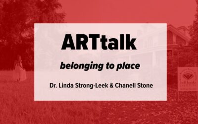 Webpage thumbnail reading "ARTtalk: belonging to place"