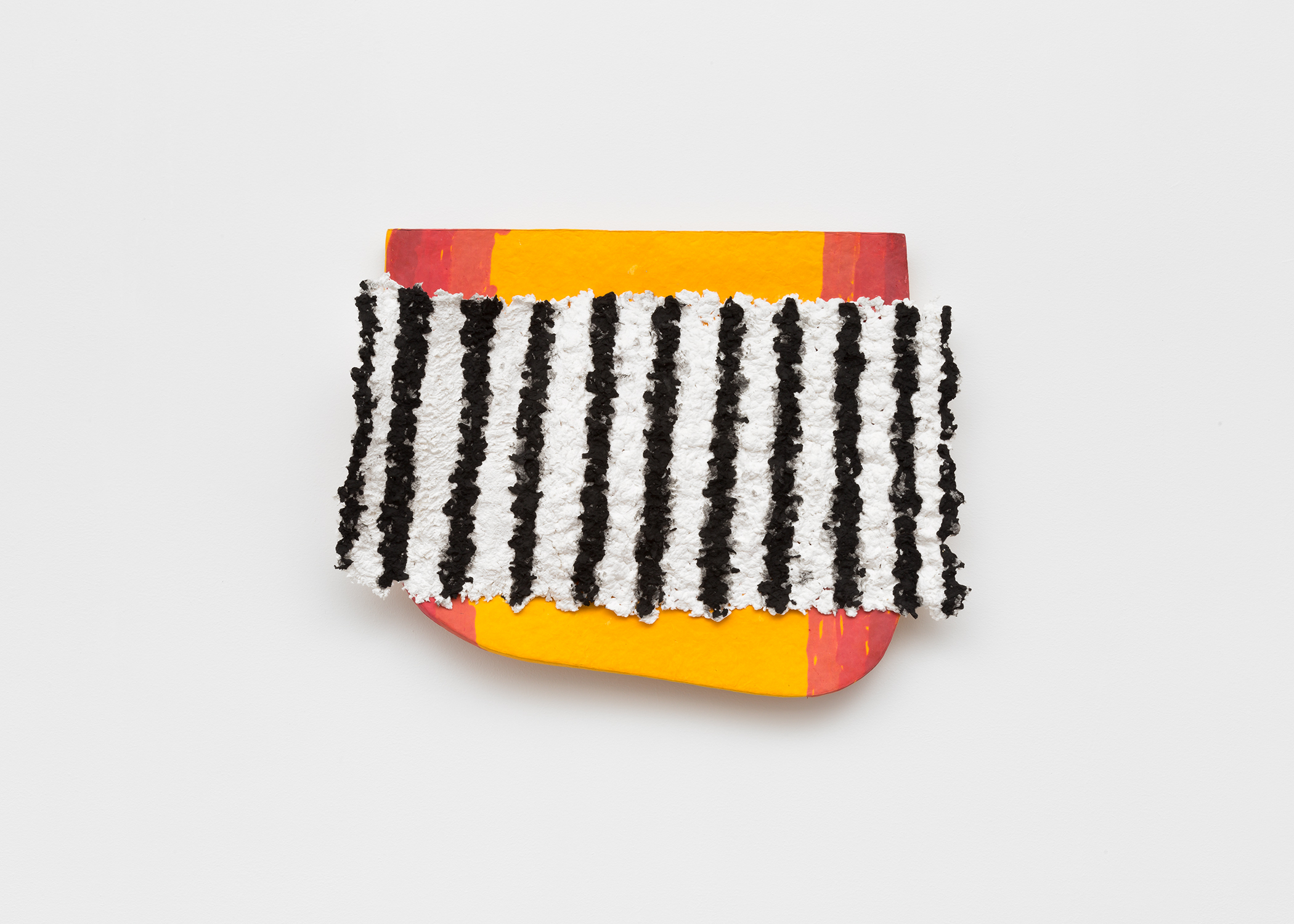 colorful art made of cast cotton, abaca, cotton linters, and pulp paint